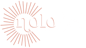 NoloSol Logo Tag White - NoloSol Hot Yoga + Barre